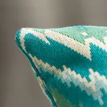 SO7904206 | Tauride Épinglé Pillow - Peacock Schumacher Tauride Épinglé Pillow in Peacock (SO7904206)