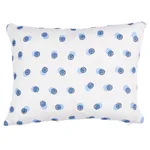 SO8184112 | Taylor Embroidery Pillow - Blue on Ivory Schumacher Taylor Embroidery Pillow in Blue on Ivory (SO8184112)