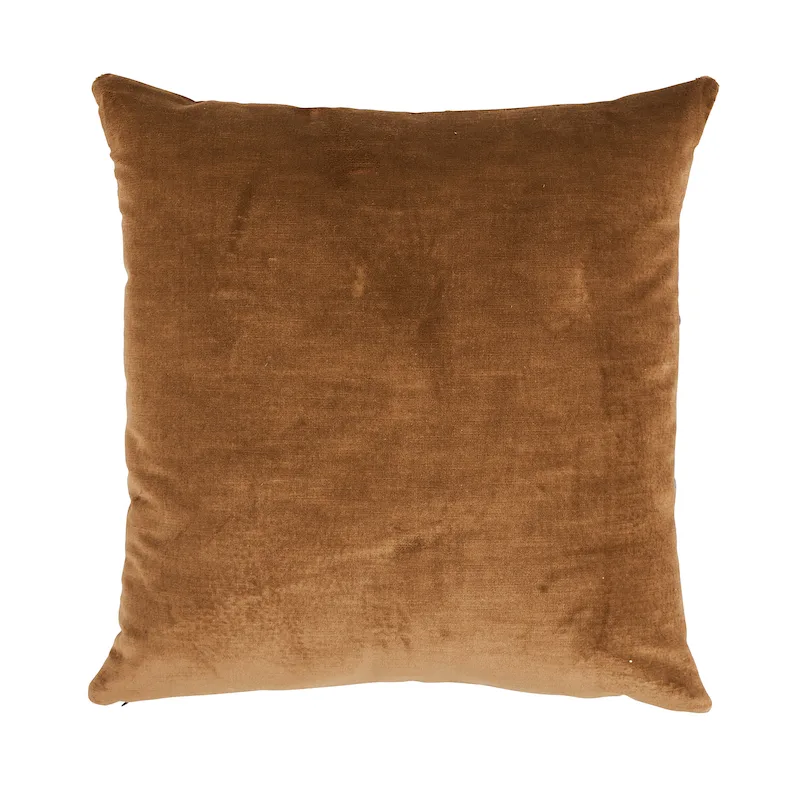 Schumacher Temara Embroidered Pillow in Pomegranate
