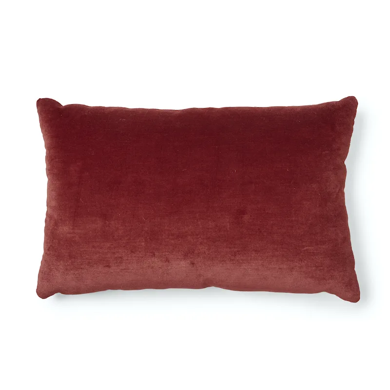 Schumacher Temara Embroidered Pillow in Spice (SO17518121)