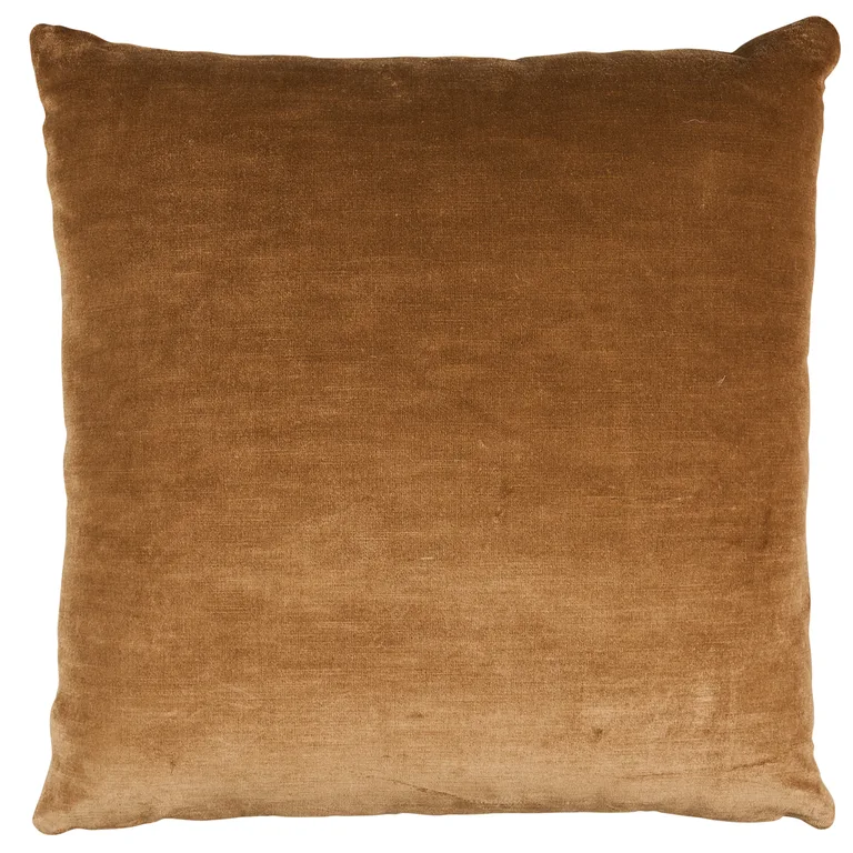 Schumacher Temara Embroidered Print Pillow in Natural
