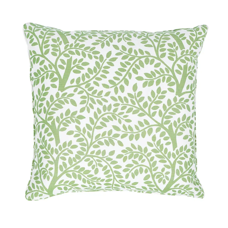 Schumacher Temple Garden II Pillow in Green (SO17950106)
