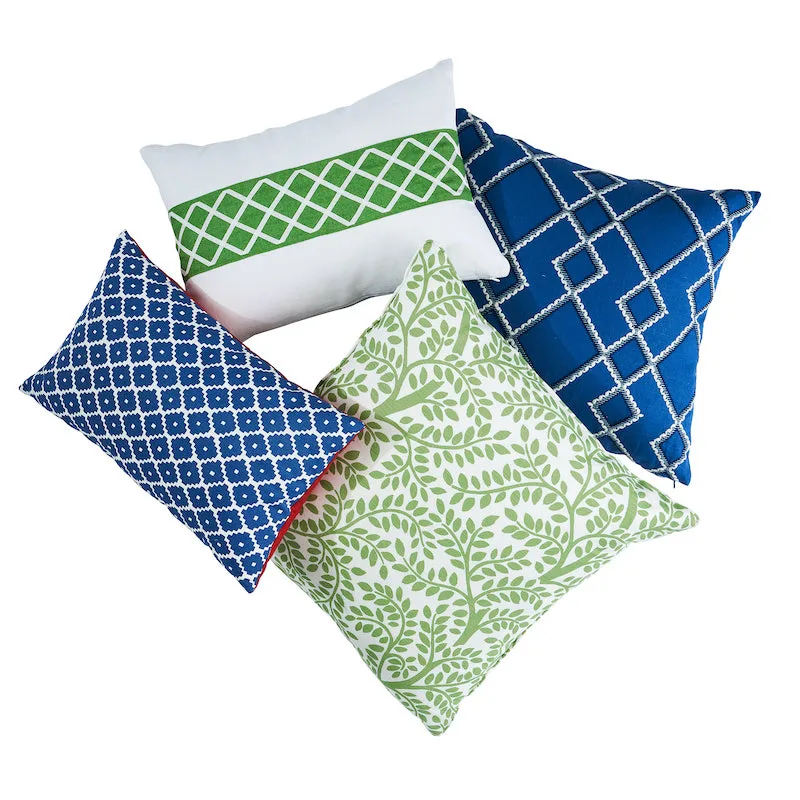 SO17950106 | Temple Garden II Pillow - Green Schumacher Temple Garden II Pillow in Green (SO17950106)