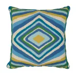 SO17858206 | Terence Ikat Pillow - Peacock Schumacher Terence Ikat Pillow in Peacock (SO17858206)