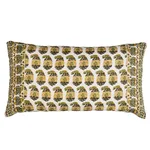 Schumacher Terry Pillow in Ochre & Green (SO18206218)