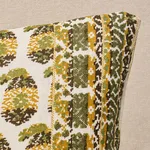 Schumacher Terry Pillow in Ochre & Green (SO18206218)