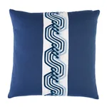 SO8363003 | The Twist Embroidered Pillow - Marine Schumacher The Twist Embroidered Pillow in Marine (SO8363003)