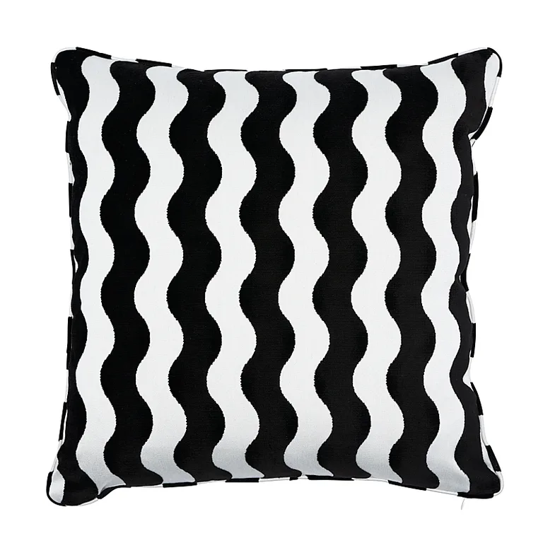 Schumacher The Wave Pillow in Black