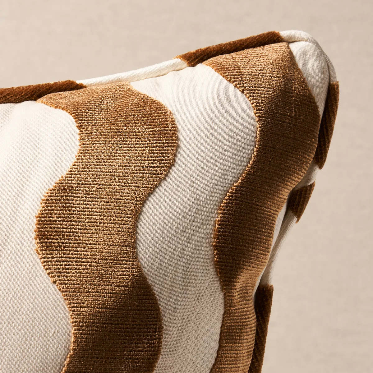 The Wave Pillow - Camel Schumacher The Wave Pillow in Camel