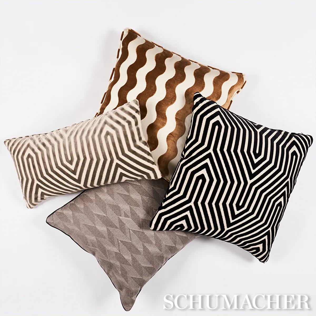 The Wave Pillow - Camel Schumacher The Wave Pillow in Camel
