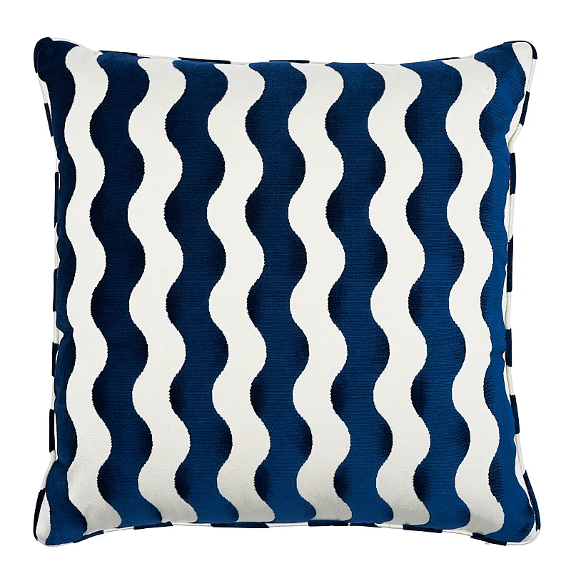 The Wave Pillow – Navy