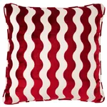 SO6942705 | The Wave Velvet Pillow - Red Schumacher The Wave Velvet Pillow in Red (SO6942705)