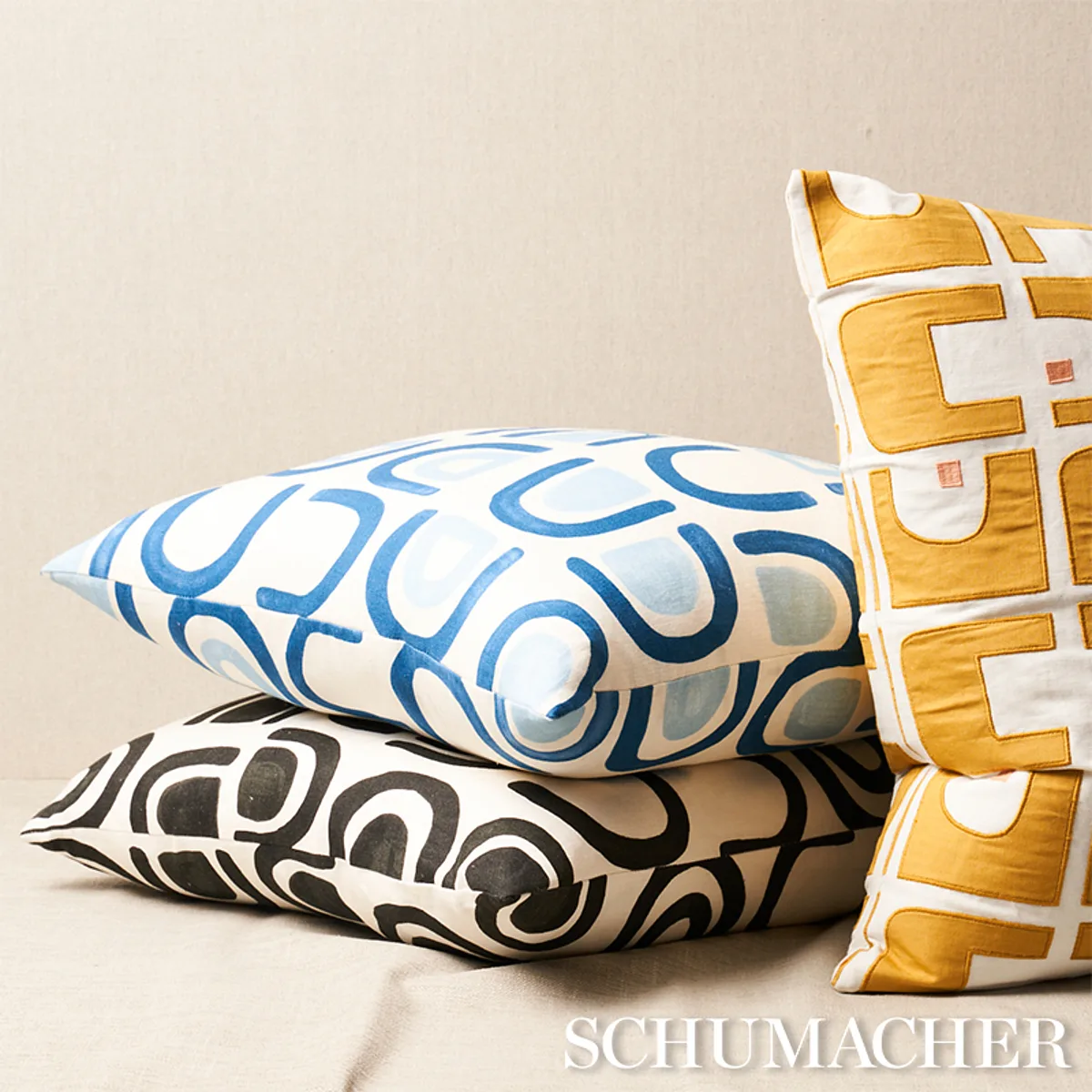 SO18042205 | Threshold Pillow - Lapis Schumacher Threshold Pillow in Lapis (SO18042205)