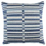 Tierra Stripe Pillow - Blue Schumacher Tierra Stripe Pillow in Blue