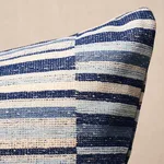 Tierra Stripe Pillow - Blue Schumacher Tierra Stripe Pillow in Blue
