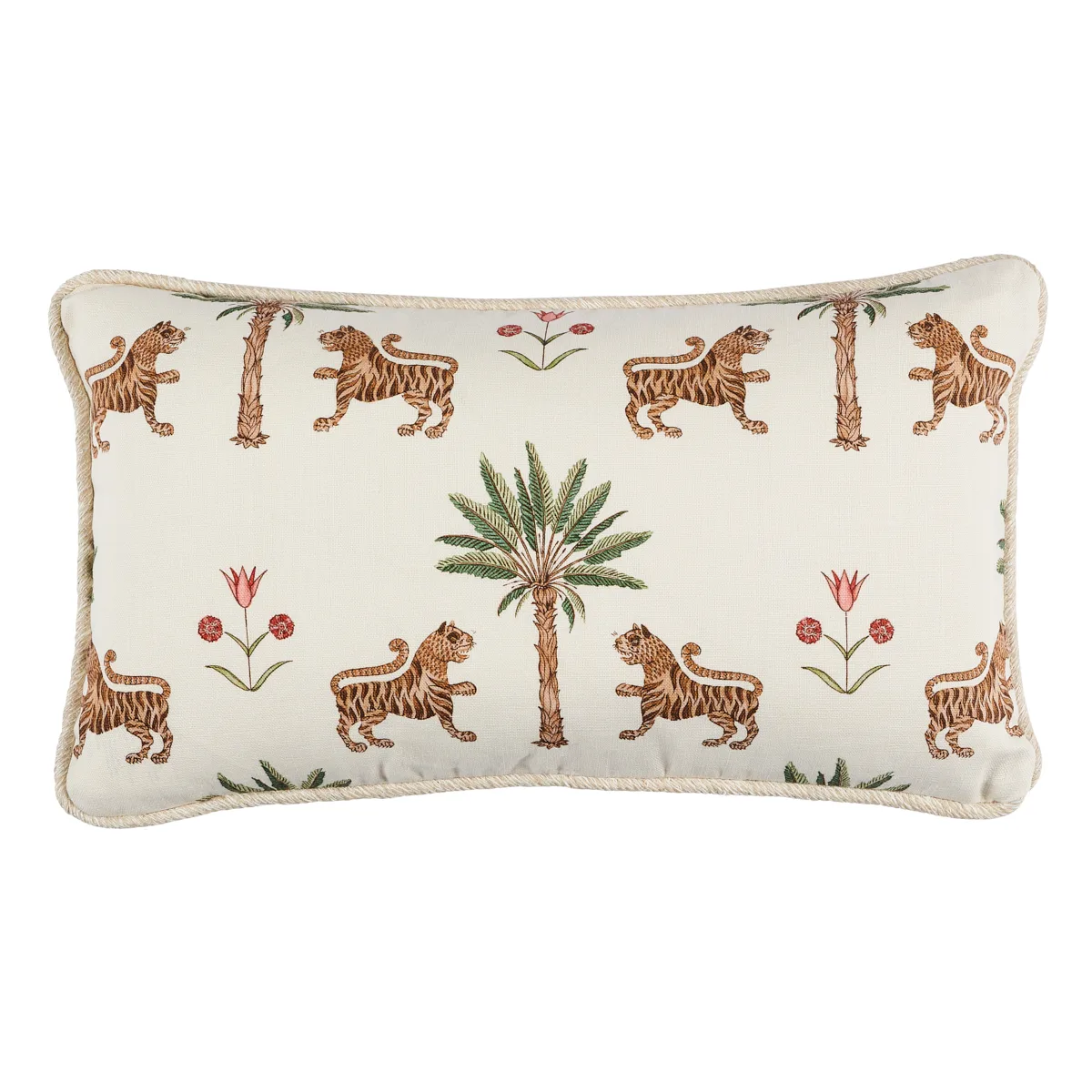 Schumacher Tiger Palm Pillow in Cocoa (SO17993219)