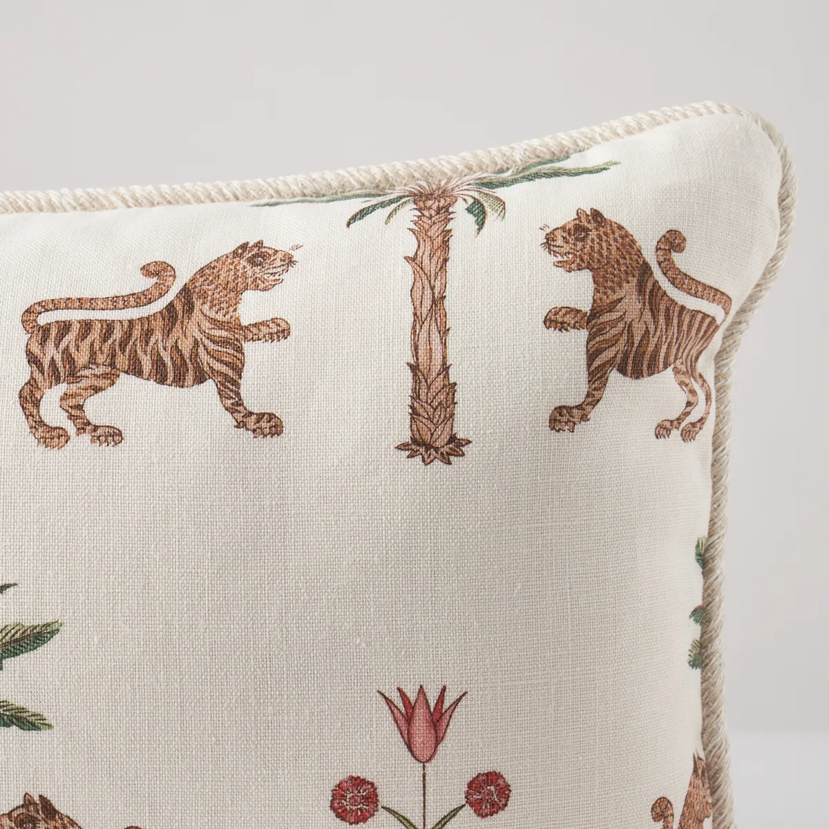 Schumacher Tiger Palm Pillow in Cocoa (SO17993219)