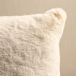 Timberline Faux Fur Pillow - Birch Schumacher Timberline Faux Fur Pillow in Birch