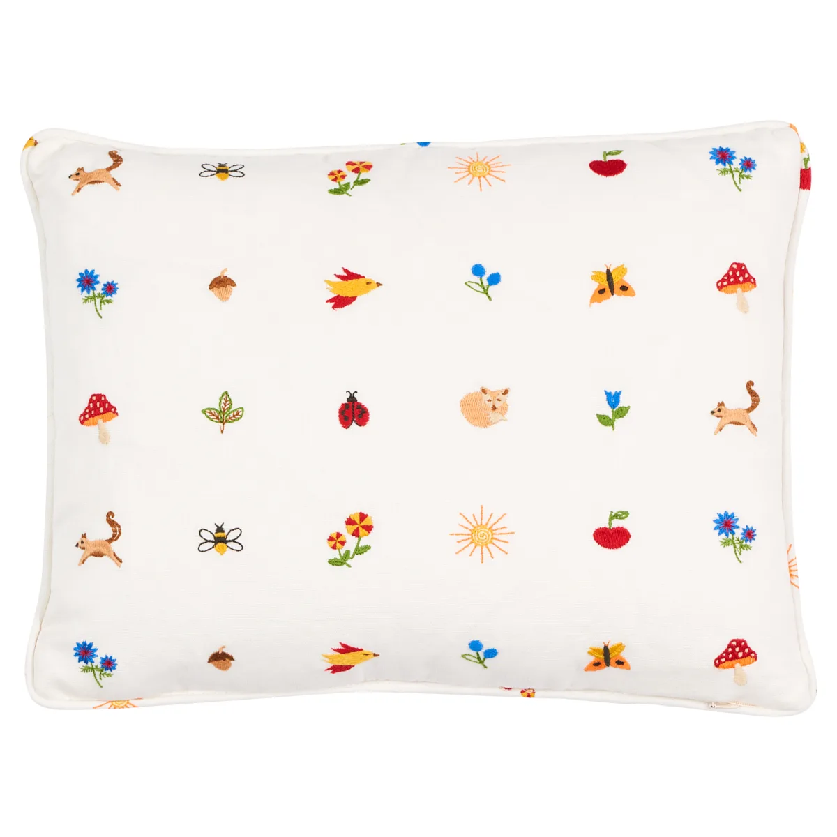 Schumacher Tiny Things Embroidery Pillow in Multi (SO8150012)