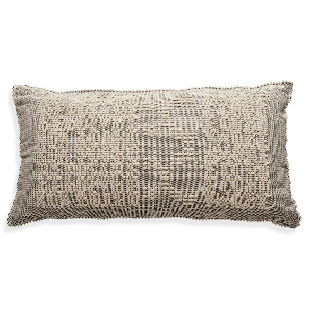 Schumacher Tipografico Floor Pillow in Grey (SO0001136)