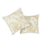 SO17951005 | Toile Tropique Pillow - Gold Schumacher Toile Tropique Pillow in Gold (SO17951005)