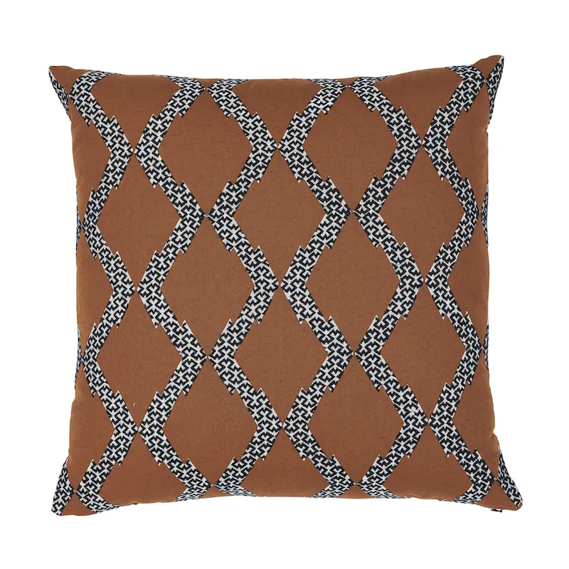 Schumacher Topi Pillow in Sienna (SO6999106)