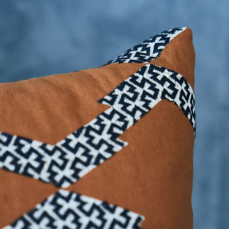 Schumacher Topi Pillow in Sienna (SO6999106)