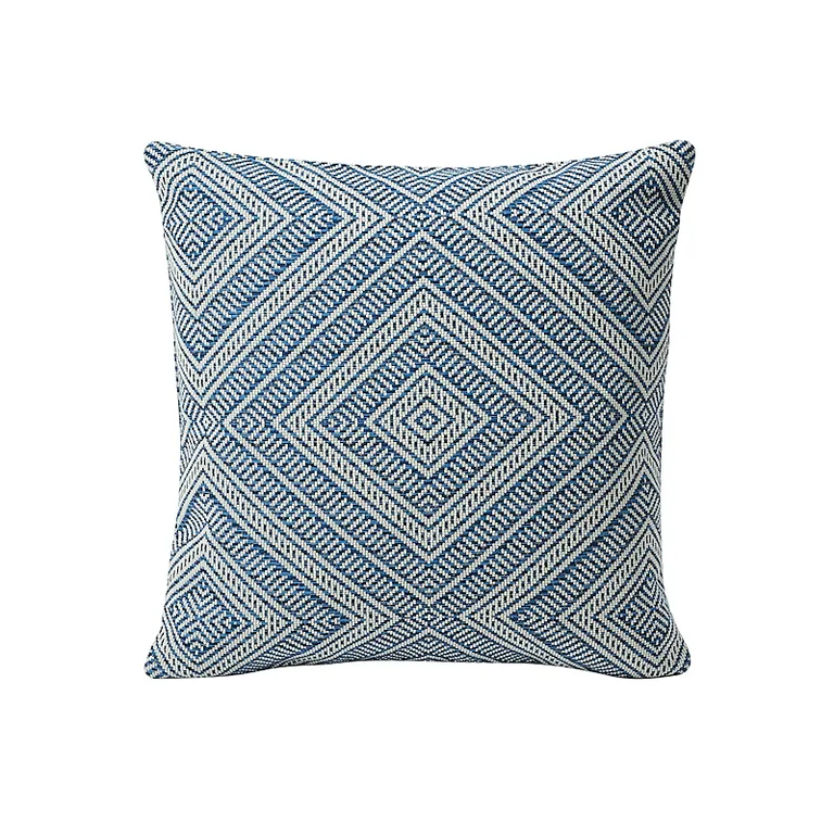 Schumacher Tortola I/O Pillow in Marine