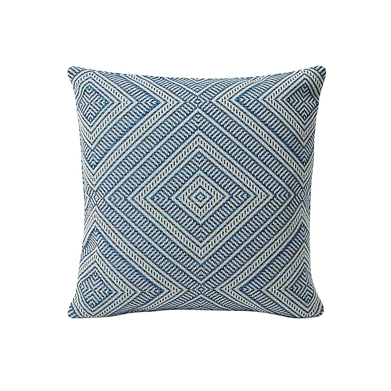 Schumacher Tortola I/O Pillow in Marine