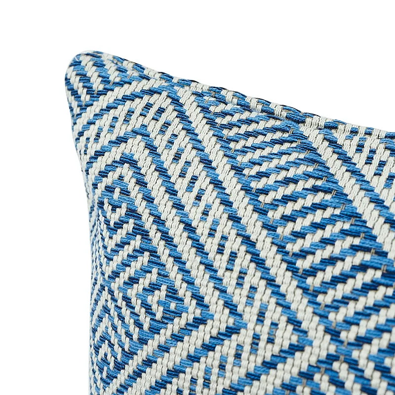 Schumacher Tortola I/O Pillow in Marine