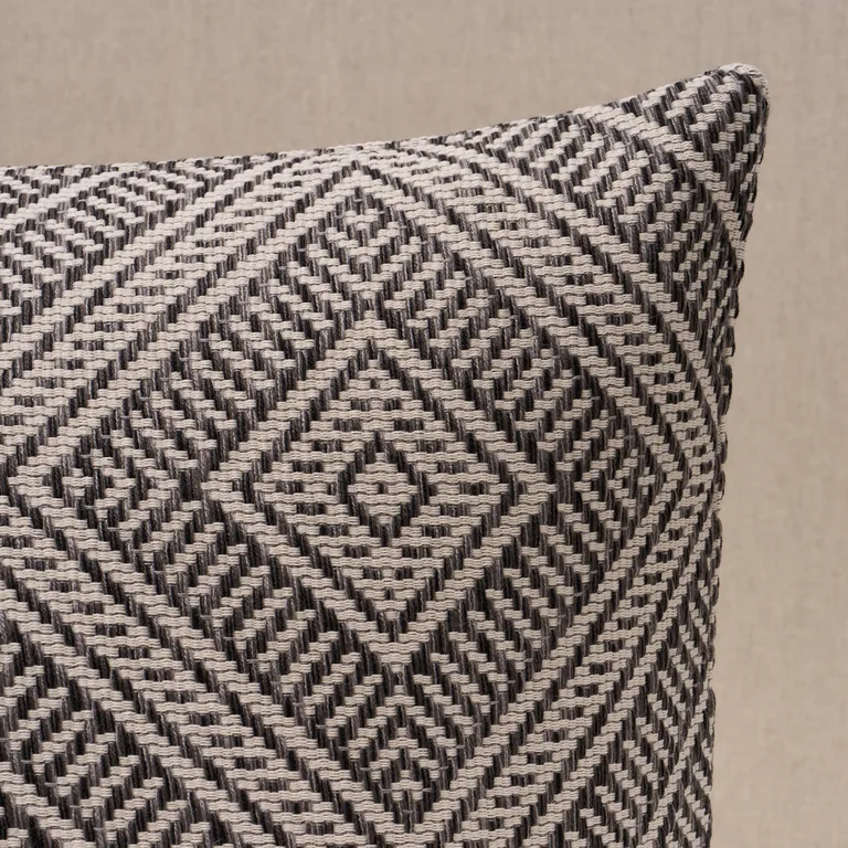 Schumacher Tortola I/O Pillow in Oxford Grey (SO6284406)