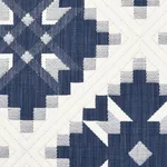 Tristan Patchwork Pillow - Indigo Schumacher Tristan Patchwork Pillow in Indigo