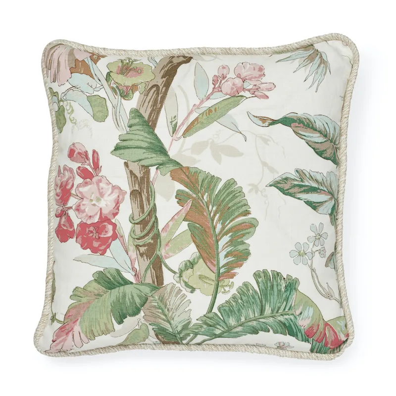 Schumacher Tropique Pillow in Blush (SO17813004)