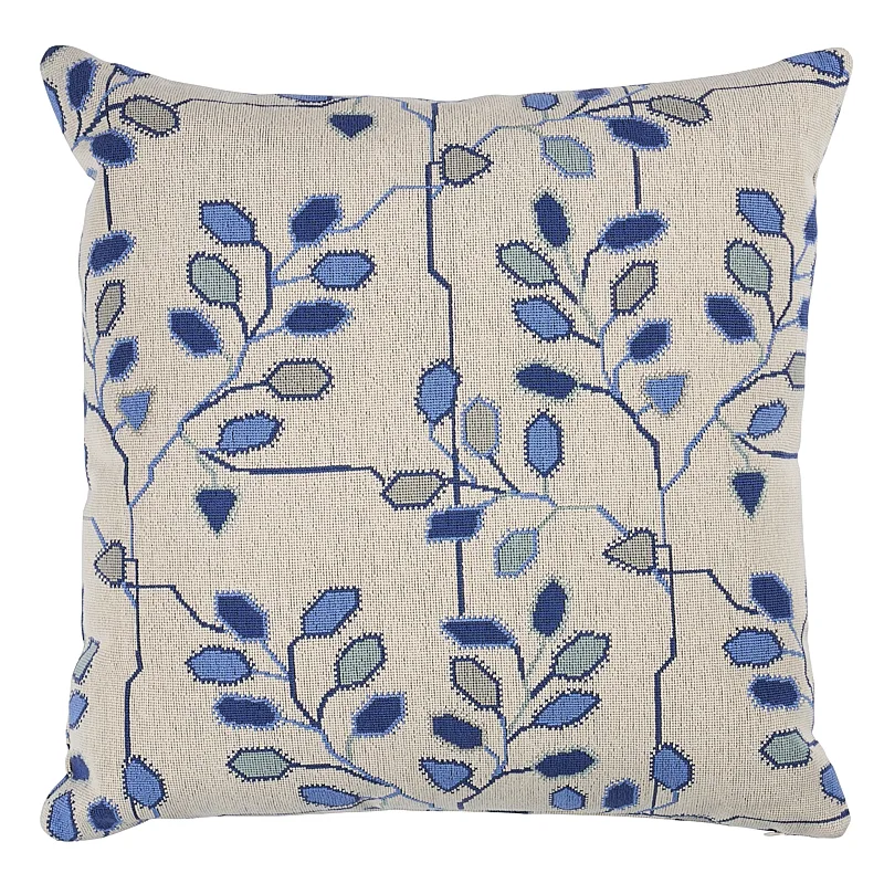 Schumacher Tumble Weed Epingle Pillow in Delft Blue (SO7951006)