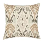 SO6787005 | Turkestan Embroidery Pillow - Moonstone Schumacher Turkestan Embroidery Pillow in Moonstone (SO6787005)