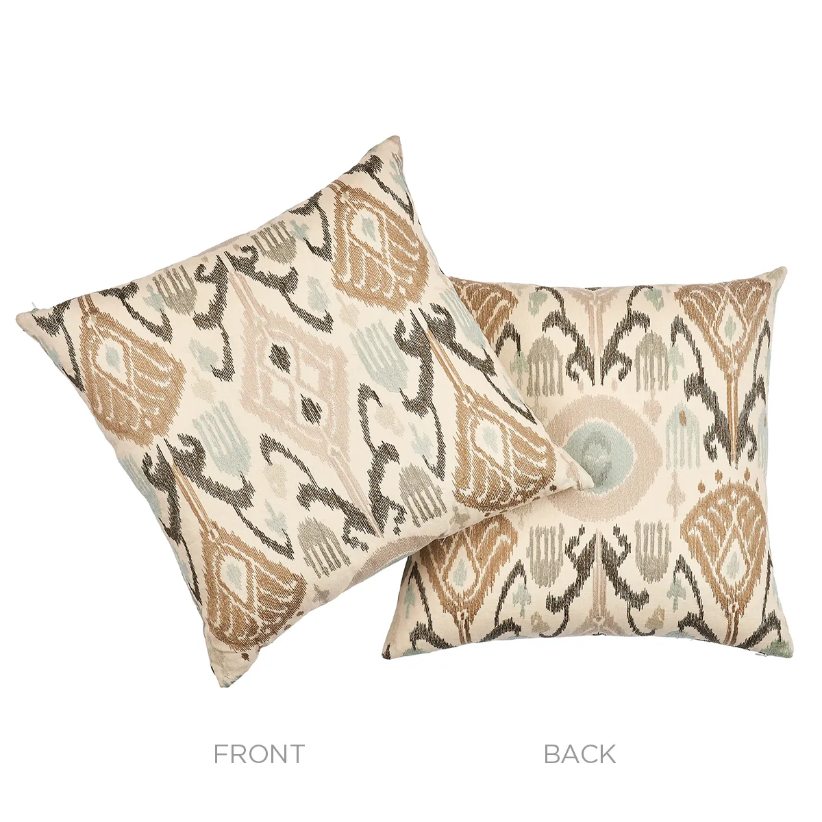 SO6787005 | Turkestan Embroidery Pillow - Moonstone Schumacher Turkestan Embroidery Pillow in Moonstone (SO6787005)
