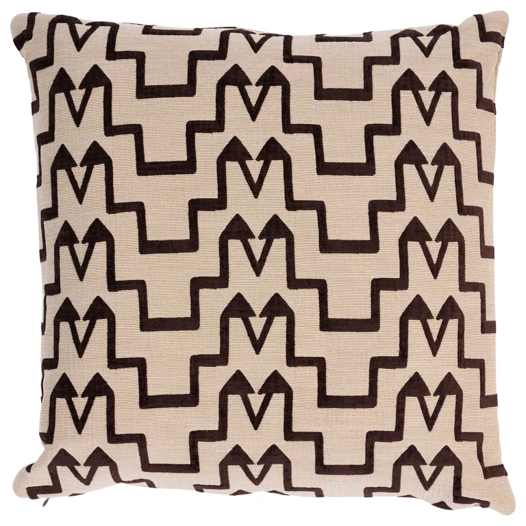 Schumacher Turkish Step Pillow in Brown (SO7124405)