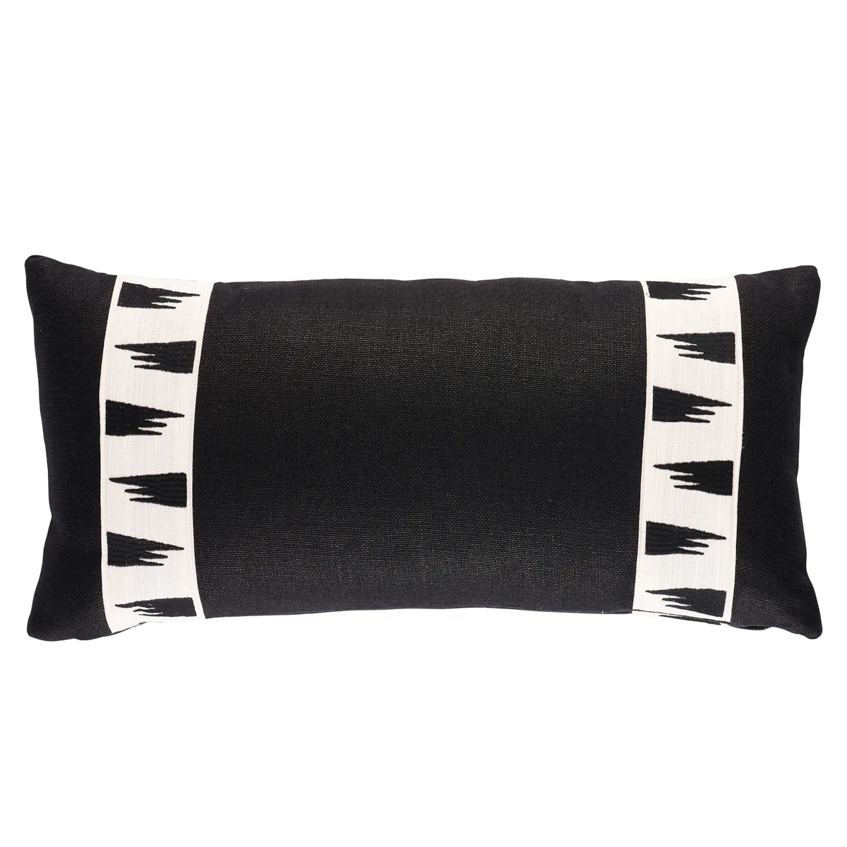 Schumacher Tutsi Tape  Pillow in Ivory (SO8178118)