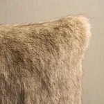 Valais Faux Fur Pillow - Buff Schumacher Valais Faux Fur Pillow in Buff