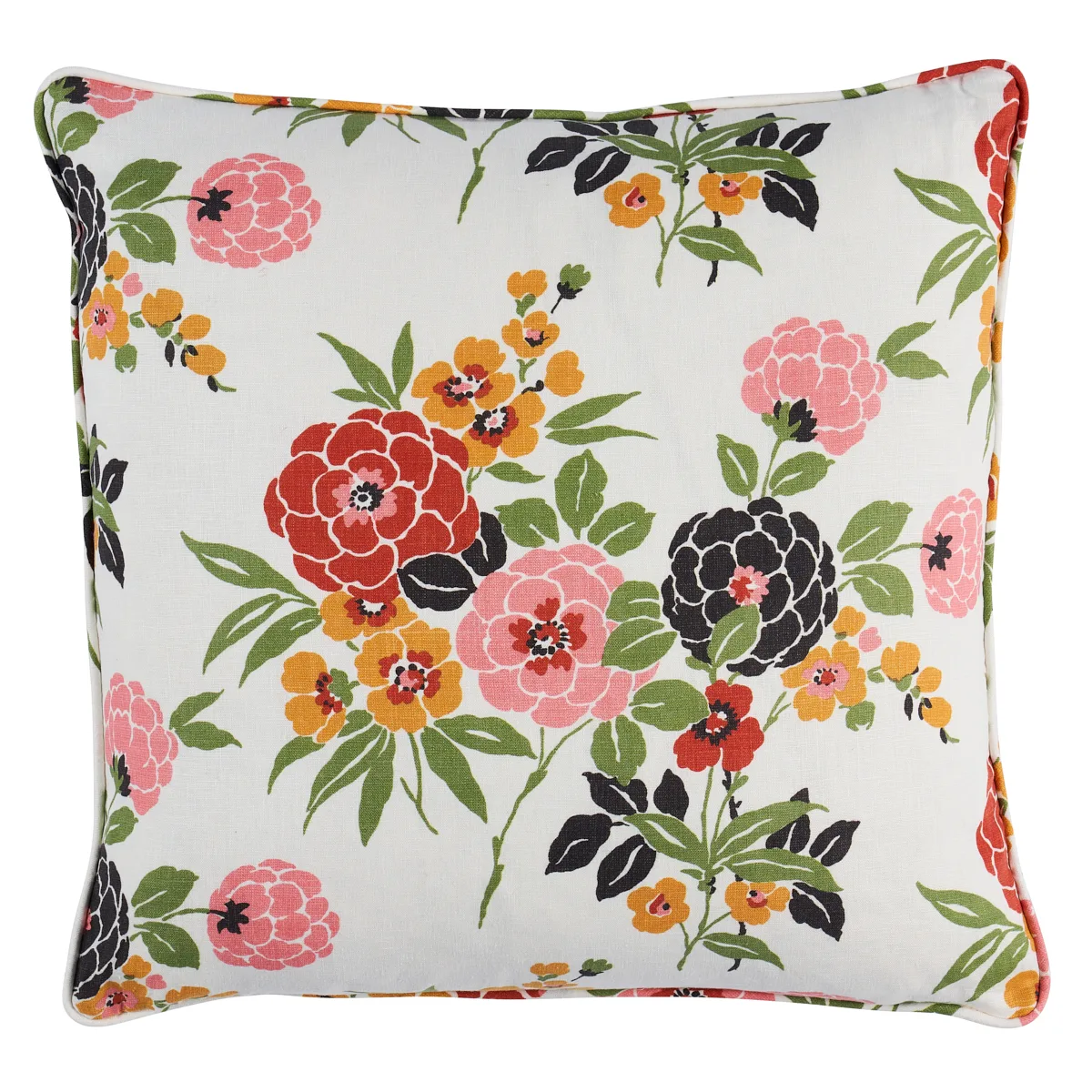Schumacher Valentina Floral Pillow in Multicolor (SO18002205)