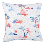 SO18019005 | Valletta Pillow - Sky & Pink Schumacher Valletta Pillow in Sky & Pink (SO18019005)