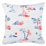 SO18019005 | Valletta Pillow - Sky & Pink Schumacher Valletta Pillow in Sky & Pink (SO18019005)