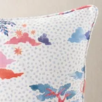 SO18019005 | Valletta Pillow - Sky & Pink Schumacher Valletta Pillow in Sky & Pink (SO18019005)