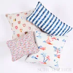 SO18019005 | Valletta Pillow - Sky & Pink Schumacher Valletta Pillow in Sky & Pink (SO18019005)