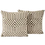 Vanderbilt Velvet Pillow - Dove Schumacher Vanderbilt Velvet Pillow in Dove