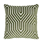 Vanderbilt Velvet Pillow - Lettuce Schumacher Vanderbilt Velvet Pillow in Lettuce