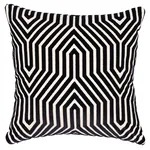 Schumacher Vanderbilt Velvet Pillow in Noir
