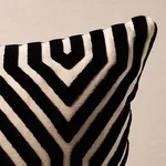 Schumacher Vanderbilt Velvet Pillow in Noir