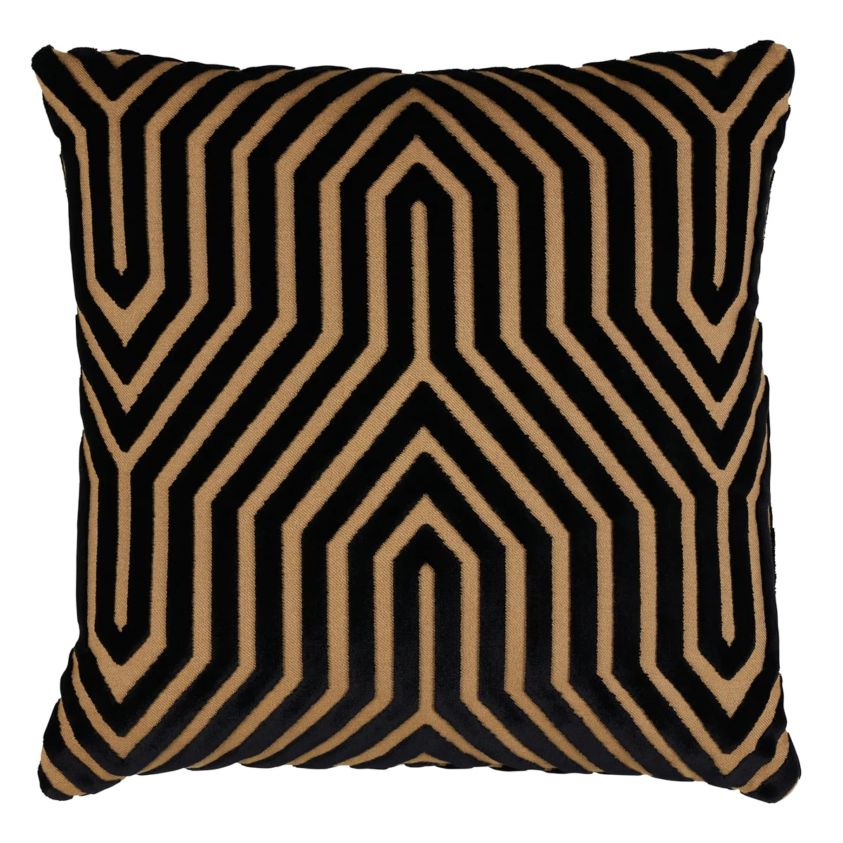 Schumacher Vanderbilt Velvet Pillow in Tortoise (SO8300004)