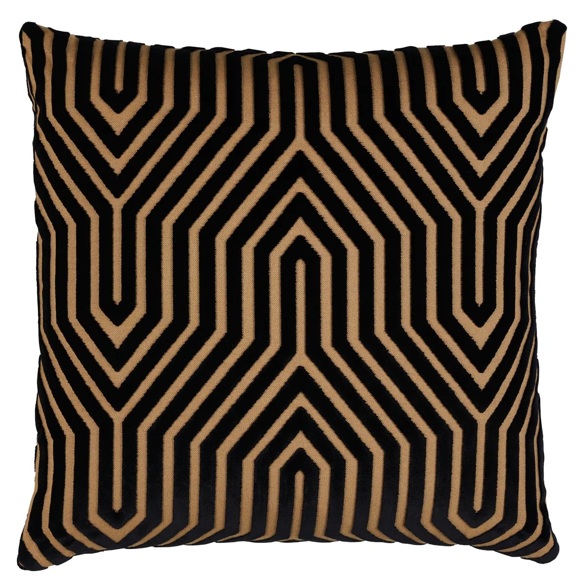 Schumacher Vanderbilt Velvet Pillow in Tortoise (SO8300005)